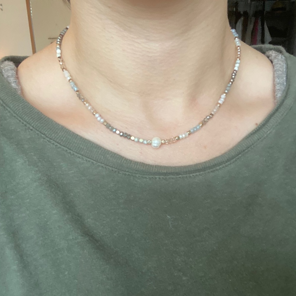 Saltwater Pearl Beaded Necklace